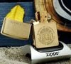 BẬT LỬA ZIPPO BRASS ĂN MÒN CHỦ ĐỀ NỮ THẦN TỰ DO ĐỜI IX NĂM 1993 ZL220