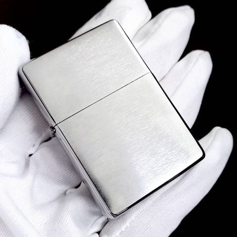 BẬT LỬA ZIPPO CHROME XƯỚC VINTAGE ĐẦU BẰNG KHÔNG CHẶT GÓC Z230