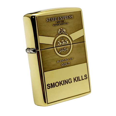 BẬT LỬA ZIPPO BRASS ĐỒNG KHỐI CHỦ ĐỀ THUỐC LÁ 555 ZKB84