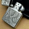BẬT LỬA ZIPPO QUAN VŨ 3D CỰC SẮC SẢO MẠ BẠC BẢN AMOR DẦY - ZN103