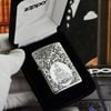 Bật lửa Zippo Bạc nguyên khối khắc Quan Thế Âm Bồ Tát 4 mặt - ZB30