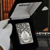Bật lửa Zippo Bạc nguyên khối khắc Phật Như Lai 5 mặt - ZB12