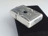 BẬT LỬA ZIPPO AMOR HOA VĂN 2 MẶT ĐÍNH ĐÁ ĐEN PHONG THỦY MAY MẮN NĂM 2006 ZL182