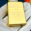 BẬT LỬA ZIPPO XUẤT NHẬT MẠ VÀNG 22K VÂN CARO CHÉO SẢN XUẤT NĂM 2018 - ZN93