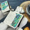 BẬT LỬA ZIPPO KHẢM TRAI HOA VĂN - ZN48
