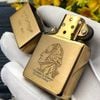 ZIPPO VINTAGE BRASS KHÔNG CHẶT GÓC CHỦ ĐỀ TỔNG THỐNG HOA KỲ RẤT HIẾM ĐỜI V LA MÃ SẢN XUẤT 1989 - ZQH9