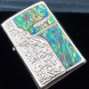 BẬT LỬA ZIPPO KHẢM TRAI HOA VĂN - ZN48
