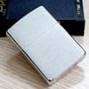 BẬT LỬA ZIPPO CHROME TRƠN PHAY XƯỚC ĐỜI XII NĂM 1996 ZL198