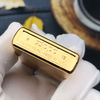 BẬT LỬA ZIPPO MẠ VÀNG HOA VĂN KHẢM XÀ CỪ (KHẢM TRAI) BIỂU TƯỢNG TÌNH YÊU ZN81