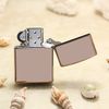 Bật Lửa Zippo Vàng Hồng Trơn Bóng Rose Gold Logo chữ Zippo Z294