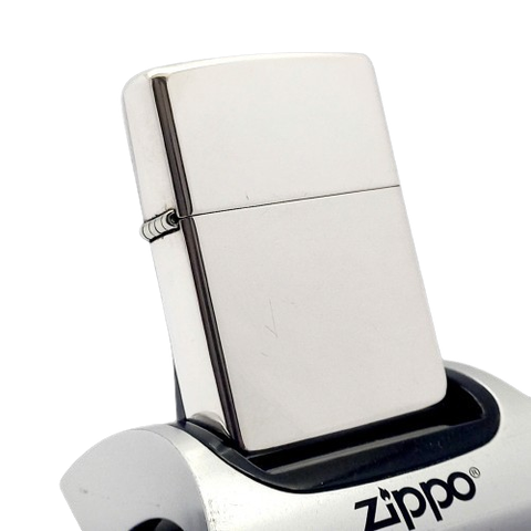 Bật Lửa Zippo Bạc Đúc Nguyên Khối Sterling, Hiếm Gặp Giá Trị Sưu Tầm Cao, Sản Xuất Năm 1999 ZB88