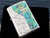 BẬT LỬA ZIPPO KHẢM TRAI HOA VĂN - ZN48