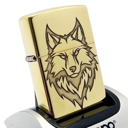 Bật Lửa Zippo Đồng Khối Khắc Tuổi Tuất Con Chó - Chủ Đề 12 Con Giáp ZKB105