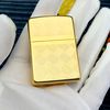 BẬT LỬA ZIPPO XUẤT NHẬT MẠ VÀNG 22K VÂN CARO CHÉO SẢN XUẤT NĂM 2018 - ZN93