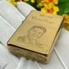 ZIPPO VINTAGE BRASS KHÔNG CHẶT GÓC CHỦ ĐỀ TỔNG THỐNG HOA KỲ RẤT HIẾM ĐỜI V LA MÃ SẢN XUẤT 1989 - ZQH8