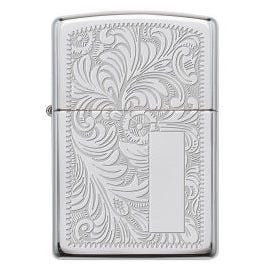 BẬT LỬA ZIPPO HOA VĂN Ý VENETIAN TRẮNG Z261