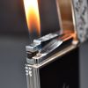 D195 -  Bật Lửa Dupont Sơn Mầu Mạ Vàng Hoa Văn Lỗ Đạn Cực Chất