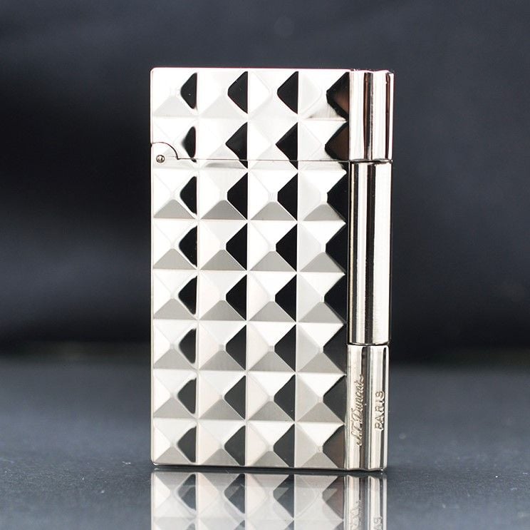 D171 - Bật Lửa Dupont Vân Kim Cương Trắng