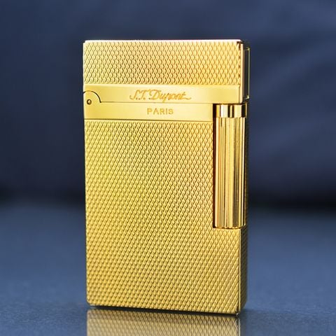 Bật lửa Dupont ô vuông nhỏ vàng D108