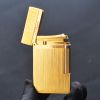 BẬT LỬA DUPONT XĂNG VÂN SỌC THẲNG MẠ VÀNG 1 LỖ SỬ DỤNG XĂNG BẬT LỬA ZIPPO DX20