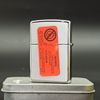 BẬT LỬA ZIPPO CHROME BÓNG HOA VĂN SƠN HẤP NHIỆT CHỦ ĐỀ CỎ 4 LÁ NĂM 2015 Z80