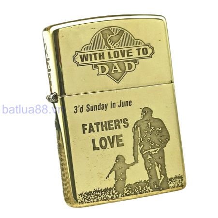 BẬT LỬA ZIPPO CHA CON 4 MẶT ZKB26