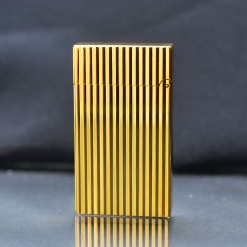 BẬT LỬA DUPONT XĂNG VÂN SỌC MẠ VÀNG DX18 SỬ DỤNG XĂNG BẬT LỬA ZIPPO