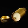 BẬT LỬA XĂNG ĐÁ ZORRO ĐỒNG KHỐI BRASS VÀNG BỤI TRỤ TRÒN CAO ZO36C