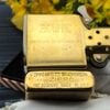 ZIPPO VINTAGE BRASS KHÔNG CHẶT GÓC CHỦ ĐỀ TỔNG THỐNG HOA KỲ RẤT HIẾM ĐỜI V LA MÃ SẢN XUẤT 1989 - ZQH9