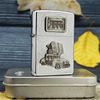 BẬT LỬA ZIPPO CHROME EMBLEM Ô TÔ CHỞ LOGO ZIPPO ĐỜI XIV NĂM 1998 ZL215