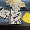 BẬT LỬA ZIPPO SATIN SƠN HẤP NHIỆT CHỦ ĐỀ NGỌN LỬA ZIPPO NĂM 2016 Z62