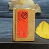 BẬT LỬA ZIPPO BRASS HOA VĂN SƠN ĐỎ NĂM 2015 Z66