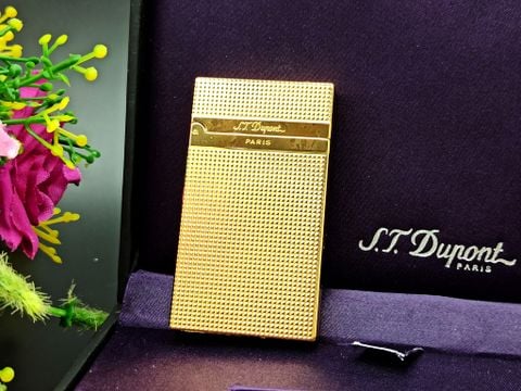 BẬT LỬA DUPONT XĂNG VÂN KIM CƯƠNG NHỎ MẠ VÀNG DX13 SỬ DỤNG XĂNG BẬT LỬA ZIPPO