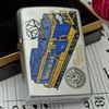 BẬT LỬA ZIPPO CHROME BÓNG SƠN HẤP NHIỆT CHỦ ĐỀ ĐẦU MÁY XE LỬA ĐỜI XVI NĂM 2000 ZL54