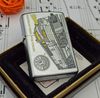 BẬT LỬA ZIPPO CHROME BÓNG SƠN HẤP NHIỆT CHỦ ĐỀ ĐẦU MÁY XE LỬA ĐỜI XVI NĂM 2000 ZL56