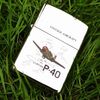 BẬT LỬA ZIPPO CHROME BÓNG SƠN HẤP NHIỆT CHỦ ĐỀ MÁY BAY ĐỜI IX NĂM 1993 ZL33