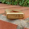 BẬT LỬA ZIPPO BRASS SƠN HẤP NHIỆT HÃNG BIA ĐỜI XVI LA MÃ NĂM 2000 ZL19