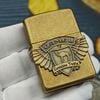 BẬT LỬA ZIPPO BRASS ĐỒNG CỔ EMBLEM ĐAI LOGO CAMEL ZIPPO ĐỜI XII LA MÃ SẢN XUẤT NĂM 1996 - ZL267