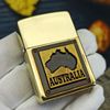 BẬT LỬA ZIPPO BRASS EMBLEM CHỦ ĐỀ AUSTRALIA ĐỜI IX LA MÃ SẢN XUẤT NĂM 1993 - ZL272