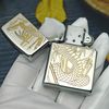 BẬT LỬA ZIPPO CHROME KHẮC HÌNH RẮN DEMI VÀNG NĂM 2020 Z51