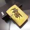Bật Lửa Zippo Đồng Khối emblem Marlboro Rodeo Đời X La Mã Sản Xuất Năm 1994 ZL508