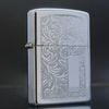 Bật Lửa Zippo Cổ Đồng Khối Mạ Chrome Ăn Mòn Hoa Văn Venetian Năm 1983 Đời 7 Vạch huyền ZC225