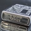 Bật Lửa Zippo Cổ Đồng Khối Mạ Chrome Ăn Mòn Hoa Văn Venetian Năm 1983 Đời 7 Vạch huyền ZC225