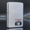Bật Lửa Zippo Cổ Đồng Khối Mạ Chrome Phay Xước Khắc Ăn Mòn Phủ Sơn Máy Ảnh Năm 1980 Đời 2 Vạch Sắc ZC226