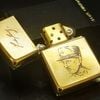 Bật Lửa Zippo Đồng Khối 1 Trong 4 Vị Tướng Liên Quân D-Day Hiếm Gặp Đời X La Mã Sản Xuất Năm 1994 ZL513