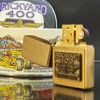 Bật Lửa Zippo Đồng Khối emblem Đường Đua 400 Đời X La Mã Sản Xuất Năm 1994 ZL511