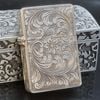 Bật Lửa Bạc Ý Đúc Nguyên Khối SX Thủ Công Thập Niên 1940s BK18
