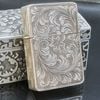 Bật Lửa Bạc Ý Đúc Nguyên Khối SX Thủ Công Thập Niên 1940s BK18
