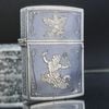 Bật Lửa Bạc Thái Đúc Nguyên Khối SX Thủ Công Thập Niên 1960s BK16