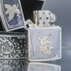 Bật Lửa Bạc Thái Đúc Nguyên Khối SX Thủ Công Thập Niên 1960s BK16